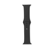 eSTUFF Apple Watch Silicone Strap Color: Black. Width: 40 mm (W125821905)