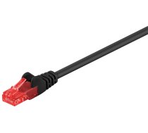 MicroConnect U/UTP CAT6 1M Black PVC Unshielded Network Cable, (B-UTP601S)