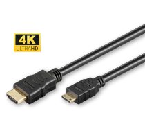 MicroConnect HDMI High Speed mini cable, 2m High speed with Ethernet (HDM1919C2)