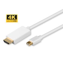 MicroConnect 4K Mini Displayport to HDMI Cable 1m incl. audio (MDPHDMI1-4K)