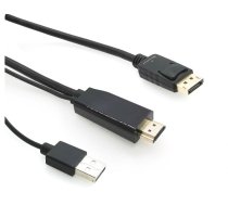 MicroConnect HDMI to DisplayPort Converter Cable, Converts HDMI to DP, 3  (HDMI-DP-CON3)