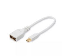 MicroConnect Mini Displayport - DP M-F 15cm DP 1.2, White (MDPDP)