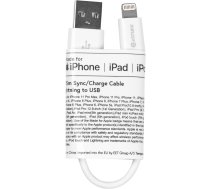 eSTUFF Lightning Cable MFI 0,5m Whit 8Pin Lightning - USB A Male  (W125866206)