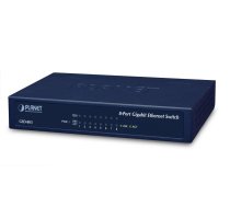 Planet 8-P 10/100/1000Mbps Gigabit Ethernet Switch (External (GSD-803)