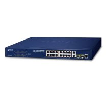 Planet 16-Port 10/100TX 802.3at High Power POE + 2-Port (FGSW-1816HPS)