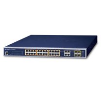 Planet IPv6/IPv4, 24-Port Managed 802.3at POE+ Gigabit Ethernet (GS-4210-24PL4C)