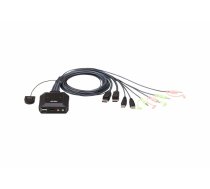 Aten CS22DP 2-Port Cable KVM Switch USB and DisplayPort with (CS22DP-AT)