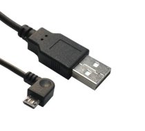 MicroConnect USB A to USB Micro B, Version  2.0, Black, 1.8m USB A -  (USBABMICRO18ANG)