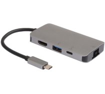 MicroConnect USB-C Mini Dock, USB-C to  HDMI, USB A 3.0, USB-C  AND  RJ45  (W126517034)