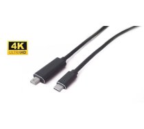 MicroConnect 4K USB-C to Mini Displayport  Cable 1m Video resolution Up  (USB3.1CMDP1)