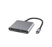 MicroConnect USB-C to HDMI X2 Female  splitter Multi-Monitor  (USB3.1CHDMIX2)