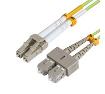 MicroConnect Fiber Patch Cable - LC/UPC-SC/UPC 5m OM5 MM (FIB561005)