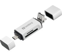 Sandberg Card Reader USB-C+USB+MicroUSB Card Reader  (136-28)