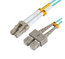 MicroConnect Fiber Patch Cable - LC/UPC-SC/UPC 0.5m OM3 MM (FIB4220005)