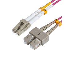 MicroConnect Fiber Patch Cable - LC/UPC-SC/UPC 0.5m OM4 MM (FIB4220005P)
