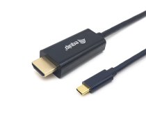 Equip USB-C to HDMI 1.4 Adapter, Sturdy/Steel, 4K/30Hz, 2.00m PVC (133412)