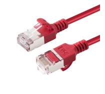 MicroConnect CAT6A U-FTP Slim, LSZH, 1m  Network Cable, Red  (W128178685)