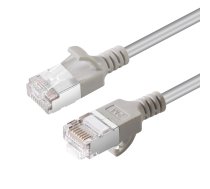 MicroConnect CAT6A U-FTP Slim, LSZH, 2m  Network Cable, Grey  (W128178642)