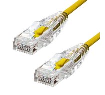 ProXtend Ultra Slim CAT6A U/UTP CU  LSZH Ethernet Cable Yellow 3m  (W128367413)