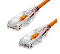 ProXtend Ultra Slim CAT6A U/UTP CU  LSZH Ethernet Cable Orange 5m  (W128367422)