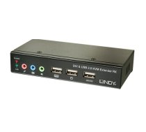 Lindy Cat6 KVM Extender Classic DVI USB Audio, 50m (39377)