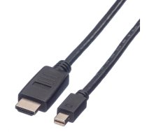 Value Mini Displayport Cable, Mini Dp-Hdtv, M/M, 3 M (11.99.5792)