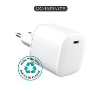 eSTUFF INFINITE USB-C Charger EU PD  45W GaN. 1 x USB-C. White.  (W128189067)