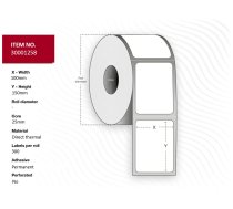 Capture Label 100x150 - Core 25.  White. Eco. DT. Permanent.  (30001258)