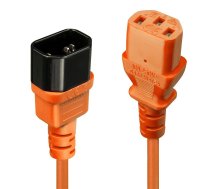 Lindy 1m C14 to C13 Mains Extension  Cable, lead free, orange  (W128456604)