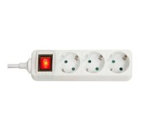 Lindy 3-Way Schuko Mains Power  Extension with Switch, White  (W128457680)