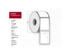 Capture Label 76 x 51mm, core 25mm,  Direct Thermal, Uncoated,  (W128432914)