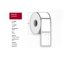 Capture Label 56x30, Core 21  39 mm.  White DT. Permanent. 120  (W126270379)