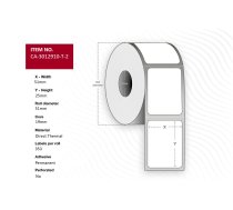 Capture Label 51x25, Core 19, Direct  Thermal, White uncoated  (W128846040)