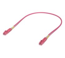 Ubiquiti Indoor OM4 multi-mode fiber patch cable with duplex LC (UACC-OFC-M2-LULU-0.5M-50)