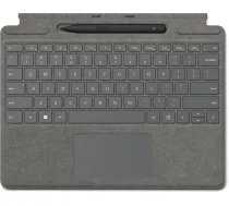 MICROSOFT Surface Pro 8/9/10/11 keyboard + stylus | Copilot | international English layout | platinum (8X8-00185)