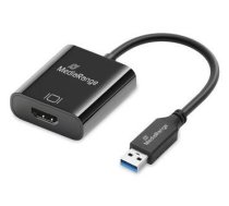 MediaRange USB-A to HDMI Audio and Video Converter, 20cm black (MRCS232)