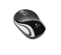 Logitech M187 Mini Mouse, Black Wireless (910-002736)