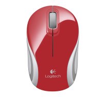 Logitech M187 Mini Mouse, Red Wireless (910-002732)