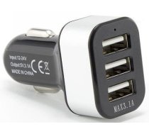 Auto Lādētājs Sbox CC-331B 3x USB 3.1A, Melns/Balts