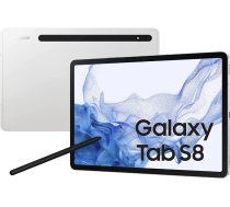 Planšete Samsung Galaxy Tab S8 LTE 128GB Sudraba (SM-X706BZSAEUE)