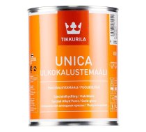 Alkīda krāsa kokam Tikkurila Unica Enamel, metālam pusspīdīga A 0,9 L
