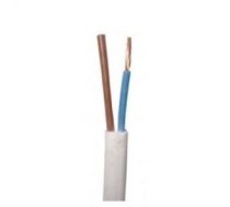 Plakanais instalācijas kabelis Nkt Cables OMYp H03VVH2-F 2x0,5mm², lokans, balts, 100m (13011008)