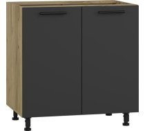 Skapis Halmar VENTO D-80/82 80x82x52cm, kokskaidu plātne, antracīts / ozols (V-UA-VENTO-D-80/82-ANTRACYT)