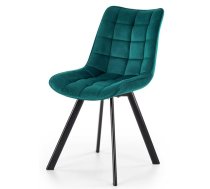 Virtuves Krēsls Halmar K332 61x46x84cm, Melns/Zaļš (V-CH-K/332-KR-TURKUSOWY)