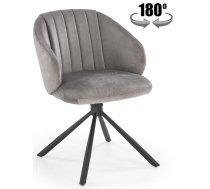 Virtuves Krēsls Halmar K533 50x50x80cm, Melns/Pelēks (V-CH-K/533-KR-POPIELATY)