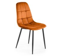Virtuves Krēsls Halmar K417 56x45x87cm, Melns/Oranžs (V-CH-K/417-KR-CYNAMONOWY)