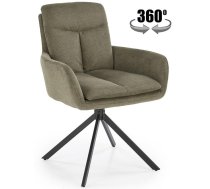 Virtuves Krēsls Halmar K536 48x48x85cm, Melns/Zaļš (V-CH-K/536-KR-OLIWKOWY)