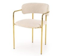 Virtuves Krēsls Halmar K537 47x53x76cm, Zelta/Rozā (V-CH-K/537-KR-KREMOWY)