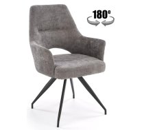 Virtuves Krēsls Halmar K542 48x58x88cm, Melns/Pelēks (V-CH-K/542-KR-POPIELATY)