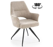Virtuves Krēsls Halmar K542 48x58x88cm, Melns/Bēšs (V-CH-K/542-KR-BEŻOWY)